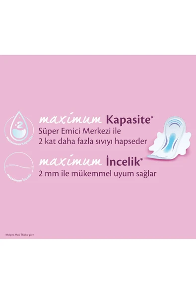 MOLPED Ultra Hijyenik Ped Gece Süper Avantaj Paketi 48 Adet - 3