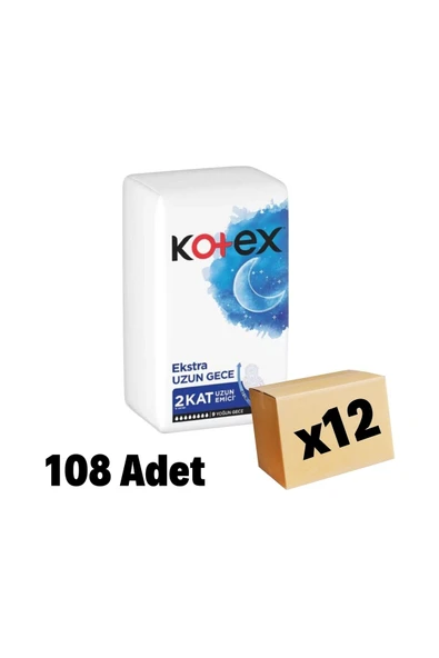 KOTEX Ultra 9 Lu Extra Uzun Gece 12 Li Paket