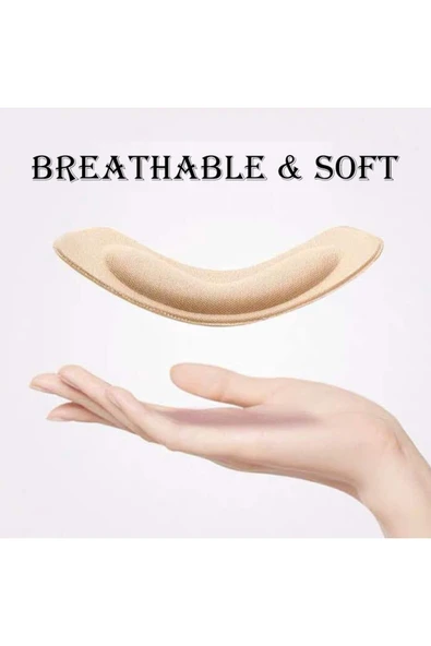 Siyah Ayakkabı Vurma Önleyici Yapışkanlı Topuk Süngeri, Topuk Yastık Pedi - 3