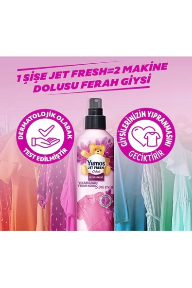 YUMOŞ Jet Fresh Orkide Giysi Spreyi 200 ml - 6