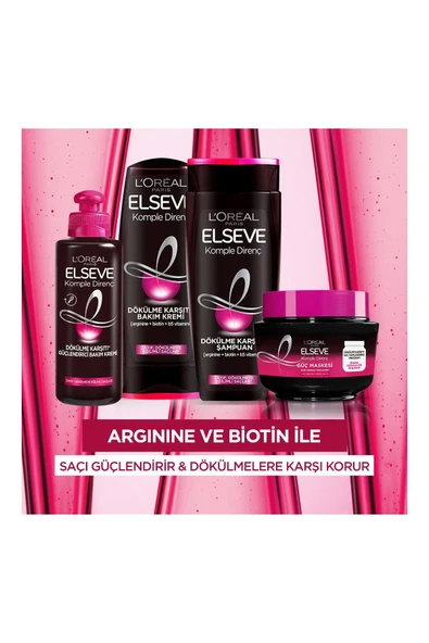 ELSEVE Komple Direnç Dökülme Karşıtı Bakım Kremi 360 ml X 3 Adet - 5
