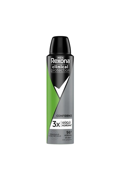 REXONA Men Clinical Protection Erkek Sprey Deodorant Confidence 96 Saat Koruma 150 Ml - 2