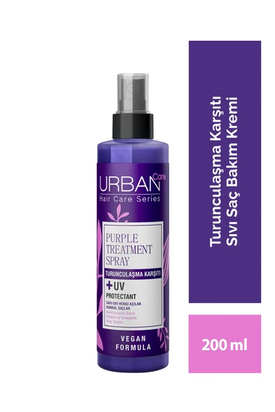 URBAN CARE Mor Turunculaşma Karşıtı Sıvı Saç Bakım Kremi-200 ml-vegan-uv koruma