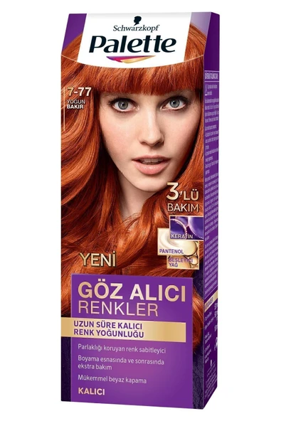 PALETTE Göz Alıcı Renkler 7-77 Yoğun Bakır  X 2 Adet - 3