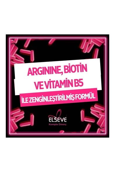 ELSEVE Komple Direnç Dökülme Karşıtı Bakım Kremi 360 ml X 3 Adet - 6
