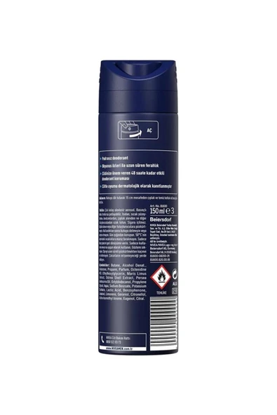 NIVEA Men Erkek Sprey Deodorant Fresh Active 150 Mlx5adet,48 Saat Deodorant Koruması - 3