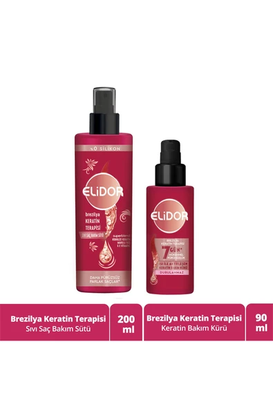 ELİDOR Brezilya Keratin Terapisi Saç Bakım Serisi 2 li Set