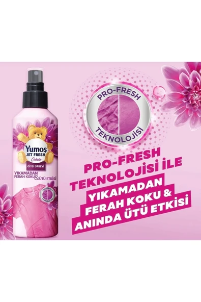 YUMOŞ Jet Fresh Orkide Giysi Spreyi 200 ml - 4