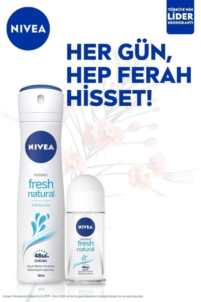NIVEA Kadın Pump Sprey Deodorant 75ml, 48 Saat Ter Koruması, Uzun Süren Ferahlık, Okyanus Özleri Esansı - 2