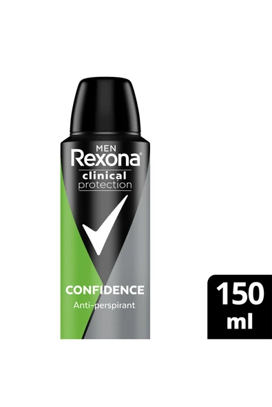 REXONA Men Clinical Protection Erkek Sprey Deodorant Confidence 96 Saat Koruma 150 Ml