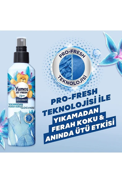 YUMOŞ Jet Fresh Giysi Spreyi Lilyum 200 ml Orkide 200 ml X 2 Adet - 3