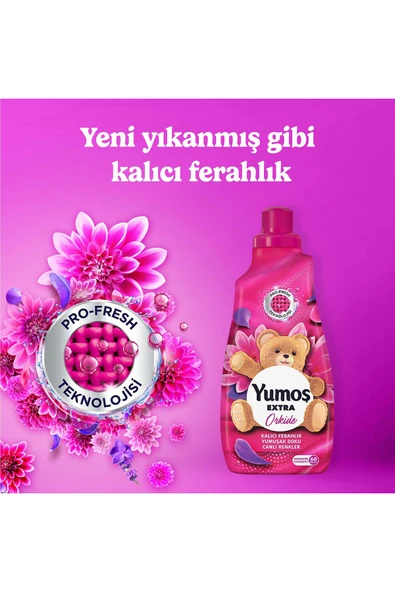 YUMOŞ Extra Konsantre Çamaşır Yumuşatıcısı Orkide 1440 ml 60 Yıkama 2 Adet - 5