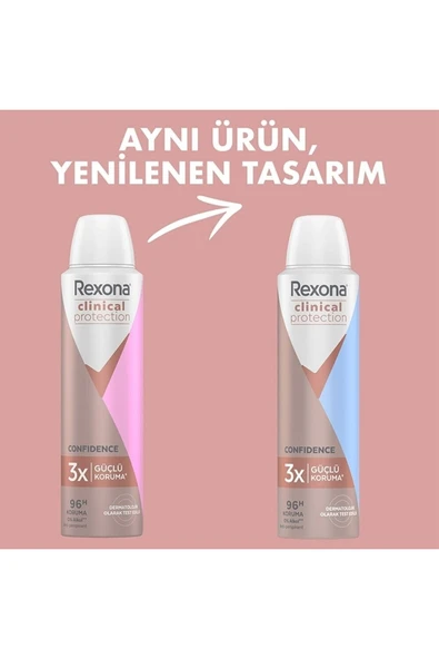 REXONA Clinical Protection Kadın Sprey Deodorant Shower Clean 150 Ml - 4