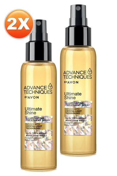 AVON Advance Techniques Parlaklık Veren Saç Bakım Spreyi 100 Ml. İkili Set - 2