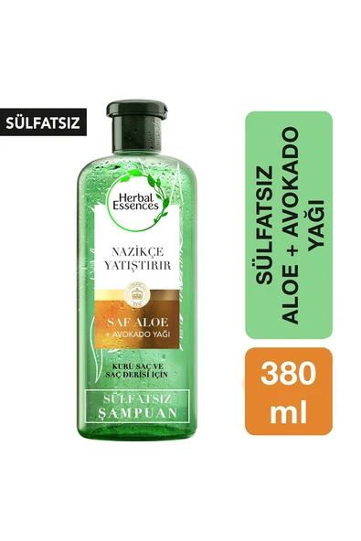 HERBAL ESSENCES Sülfatsız Aloe Ve Avokado Şampuan 380 Ml