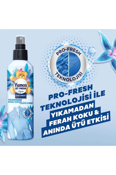 YUMOŞ Jet Fresh Giysi Spreyi Lilyum 200 ml 2 Adet - 5