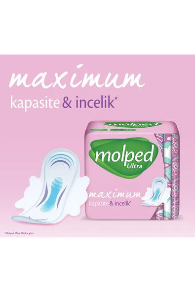 MOLPED Ultra Hijyenik Ped Gece Süper Avantaj Paketi 48 Adet - 6