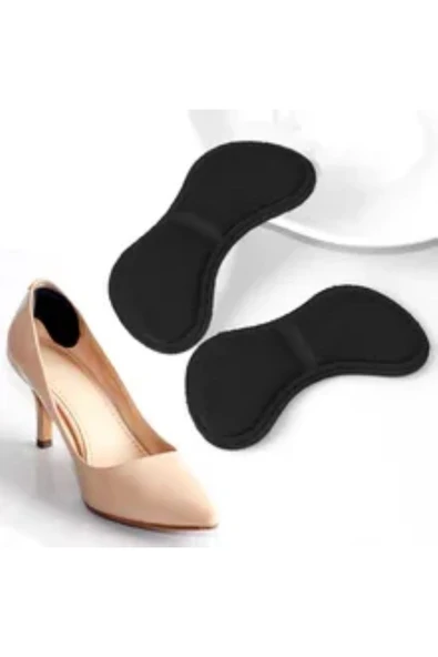 Siyah Ayakkabı Vurma Önleyici Yapışkanlı Topuk Süngeri, Topuk Yastık Pedi - 2