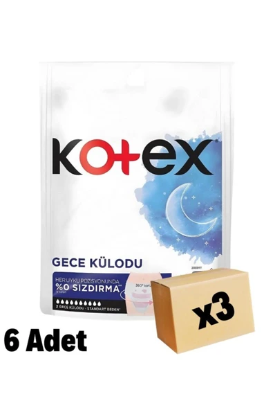 KOTEX Regl Gece Külodu 2'li 3 Paket