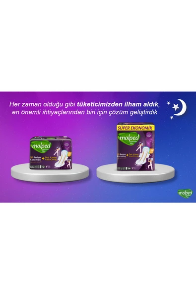 MOLPED Süpernight 3d Bariyerli Önü Uzun Arkası Geniş Süper Gece 14 Lü - 2