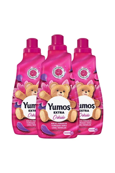 YUMOŞ Extra Konsantre Çamaşır Yumuşatıcısı Orkide 1440 ml 60 Yıkama 3 Adet - 2