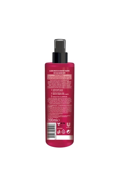 ELİDOR Sıvı Saç Bakım Sütü Brezilya Keratin Terapisi 200 ml X2 - 8