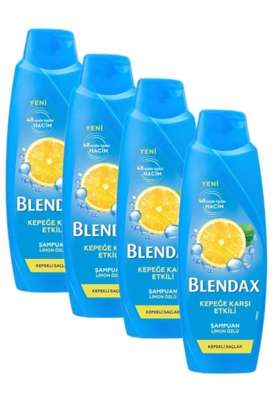 BLENDAX Kepeğe Karşı Etkili Limon Özlü Şampuan 4 X 470 Ml.