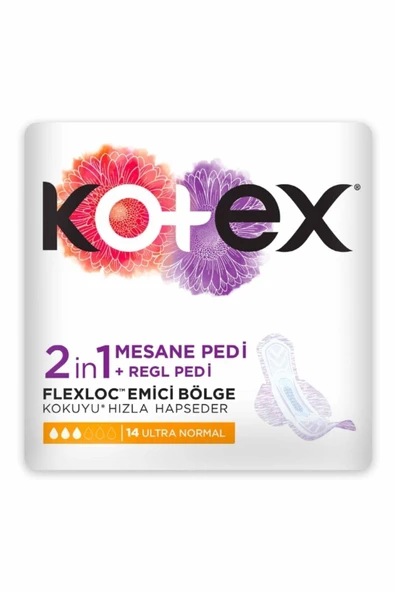 KOTEX Ped 2in1 Regl + Mesane Ultra Normal 14