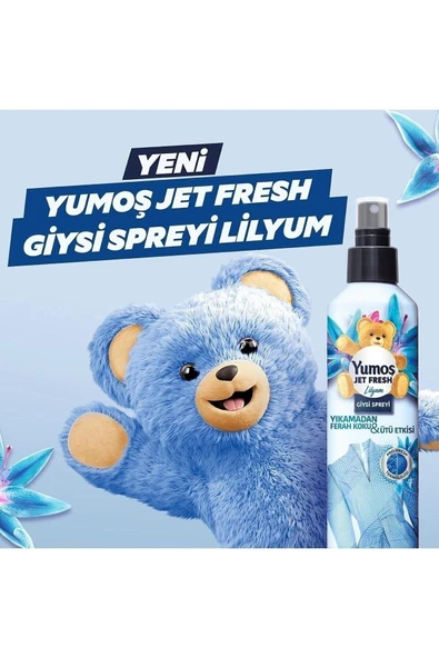 YUMOŞ Jet Fresh Giysi Spreyi Lilyum 200 Ml 2 Adet+ Orkide 200 Ml 2 Adet - 4