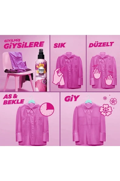 YUMOŞ Jet Fresh Orkide Giysi Spreyi 200 ml - 5