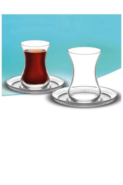 LAV 12 Parça Bardak Takımı Buket 6 kişilik çay seti - 2