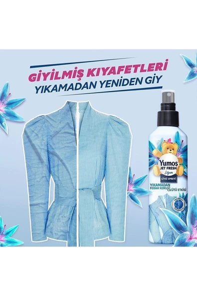 YUMOŞ Jet Fresh Giysi Spreyi Lilyum 200 Ml 2 Adet+ Orkide 200 Ml 2 Adet - 2