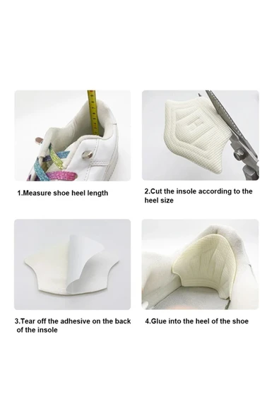 Ortopedik Ayakkabı Topuk Vurma Önleyici Daraltma Kumaş Topuk Koruyucu Yastığı Pedi - 8