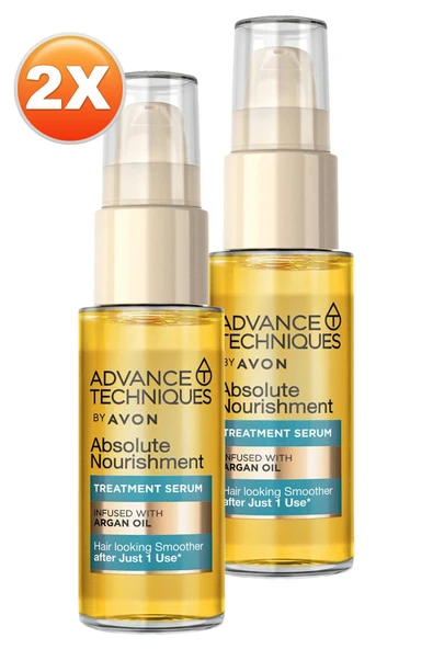 AVON Advance Techniques Argan Yağı Içeren Besleyici Saç Serumu 30 Ml. İkili Set - 2