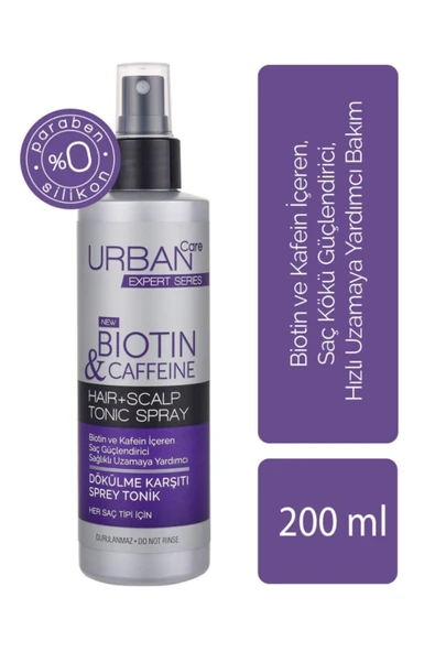 URBAN CARE Expert Series Biotin & Caffeine Hair + Scalp Tonic Spray 200ml - 3