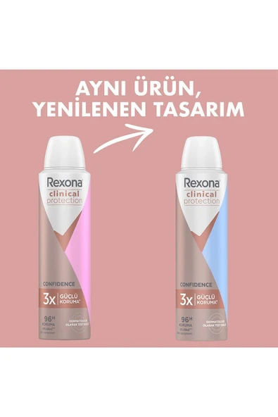 REXONA Clinical Protection Kadın Sprey Deodorant Confidence 150 ml Kotex Ped Ultra Normal 8'li - 5