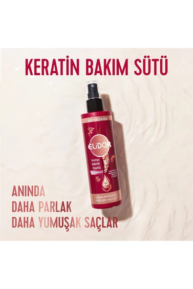 ELİDOR Sıvı Saç Bakım Sütü Brezilya Keratin Terapisi 200 ml X2 - 4