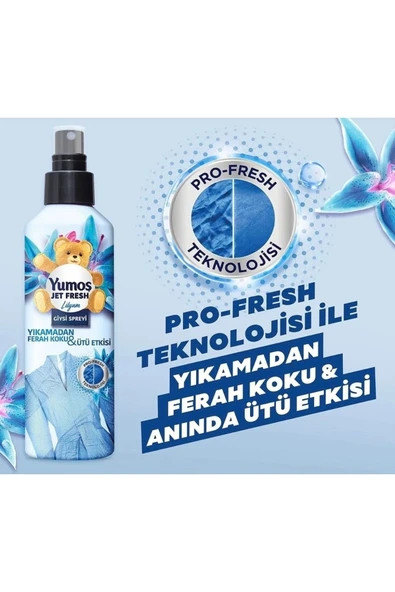 YUMOŞ Jet Fresh Giysi Spreyi Lilyum 200 Ml - 2