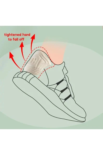 DESSİMOR SİYAH ORTOPEDİK SPOR AYAKKABI TOPUK VURMA ÖNLEYİCİ DARALTMA TOPUK PEDİ - 2