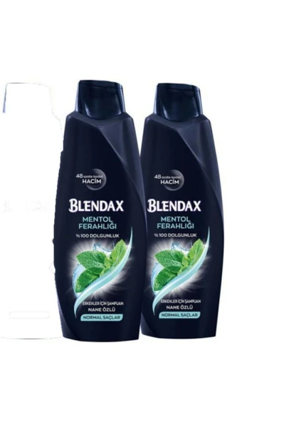 BLENDAX Erkekler Için Mentollü Şampuan 500 Ml X 2 Adet