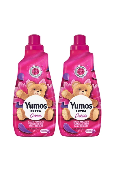 YUMOŞ Extra Konsantre Çamaşır Yumuşatıcısı Orkide 1440 ml 60 Yıkama 2 Adet - 2