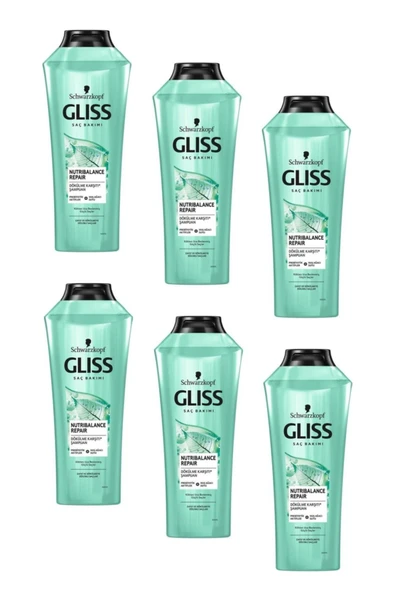 GLİSS Nutribalance Repair Saç Dökülmesi Karşıtı Şampuan 360 Ml (6 Adet)