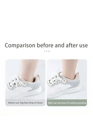 DESSİMOR SİYAH ORTOPEDİK SPOR AYAKKABI TOPUK VURMA ÖNLEYİCİ DARALTMA TOPUK PEDİ - 3