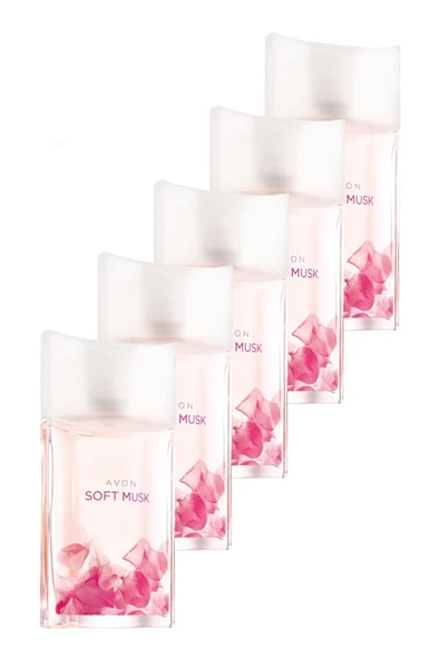 AVON Soft Musk EDT 50 ml Kadın Parfümü - 5 Adet Avantajlı Paket