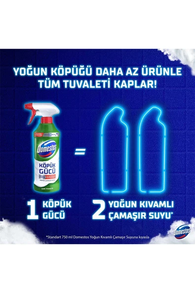 DOMESTOS Köpük Gücü Köpük Çamaşır Suyu Çam Ferahlığı 450 ml X3 - 6