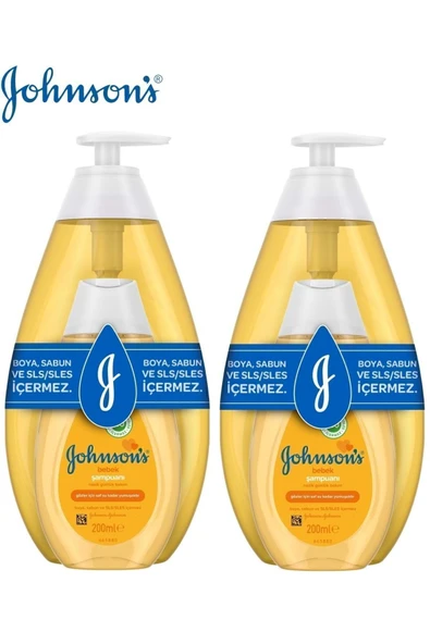 JOHNSON´S BABY Johnsons Baby Şampuan Set 750 ml 200 ml X 2 Adet