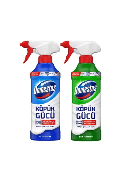 DOMESTOS Köpük Gücü Çam Ferahlığı 450 ml X1 Köpük Gücü Beyaz Sabun 450 ml X1 - 2