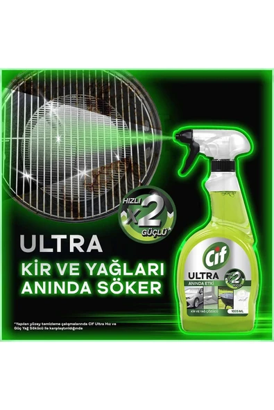 CİF Ultra Anında Etki Kir Ve Yağ Çözücü 1025 ml - 6