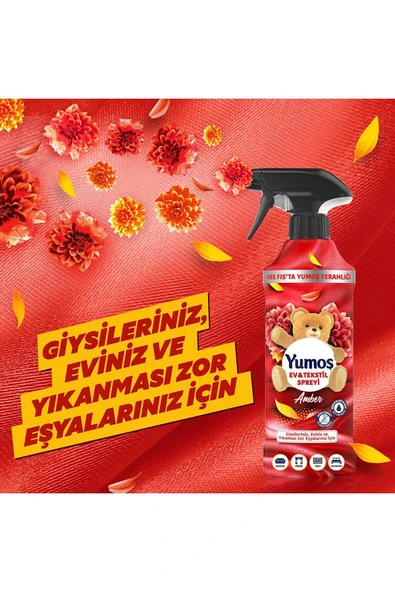 YUMOŞ Ev Ve Tekstil Spreyi Amber Yıkanması Zor Eşyalar Için 450 ml X2 - 5