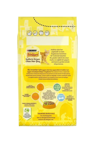 FRİSKİES Yetişkin Kümes Hayvanlı Kuru Mama 1500 gr - 2